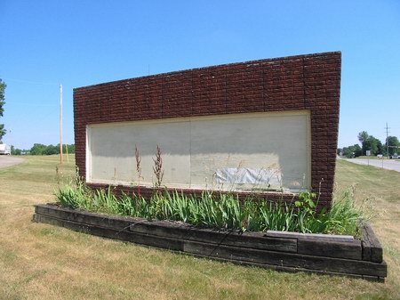 Hastings Drive-In Theatre - Marquee - Photo From Water Winter Wonderland